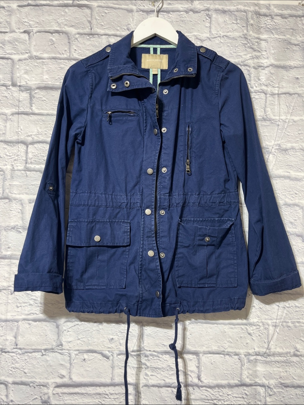 Banana Republic Factory Slate Blue Utility Jacket